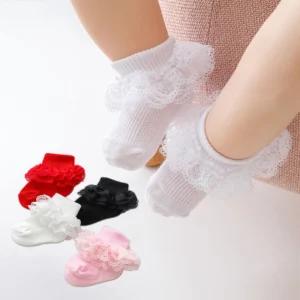 Baby Girls Lace Trim Socks