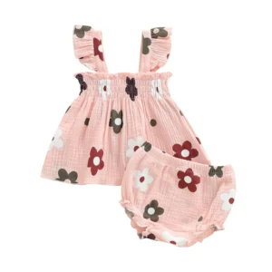 Toddler Girl Floral Shorts Set