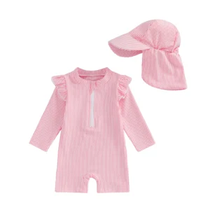 Infant Girl Ruffle Swim Set