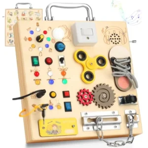 Montessori Wooden LED Busy Board